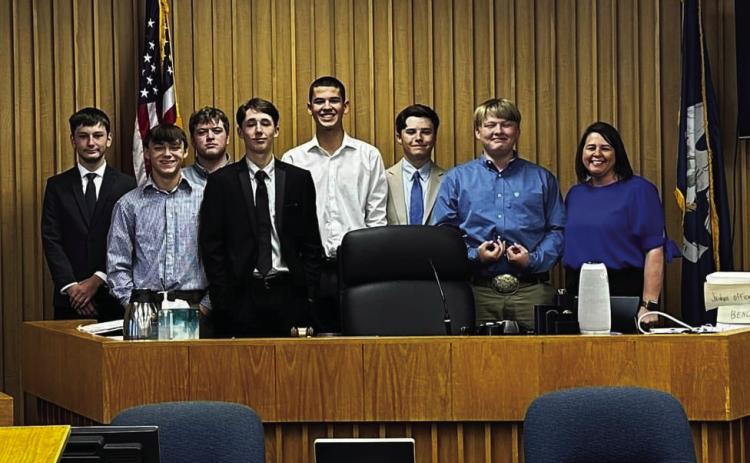 Harrisonburg High School Students Complete their Mock Trial Projects